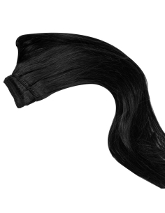 Tessitura capelli veri lisci 50 cm - nero