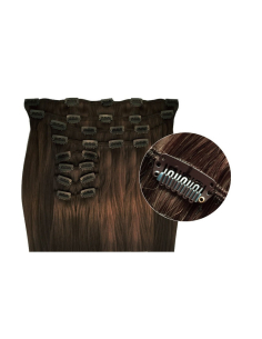 Extension clip capelli sintetici volume extra 50 cm - castano