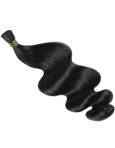 Extension a freddo capelli mossi 60 cm - nero