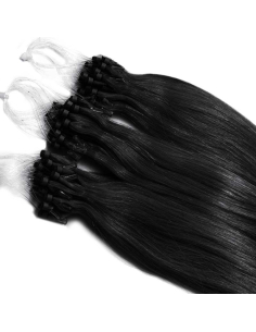 Extension microring capelli lisci 48 cm - nero
