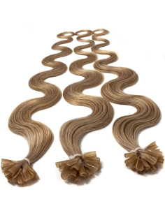 Extension cheratina capelli mossi 50 cm - biondo dorato