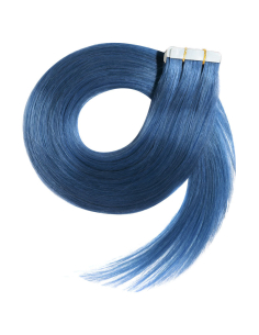 Extension biadesive capelli lisci 50 cm - blu