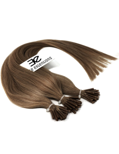 Extension a freddo capelli lisci 50 cm - castano chiaro