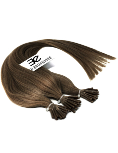 Extension a freddo capelli lisci 50 cm 1 g - castano nocciola