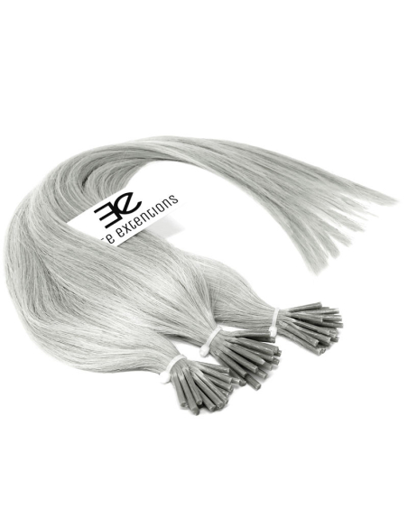 Extension a freddo capelli lisci 50 cm - grigio argento
