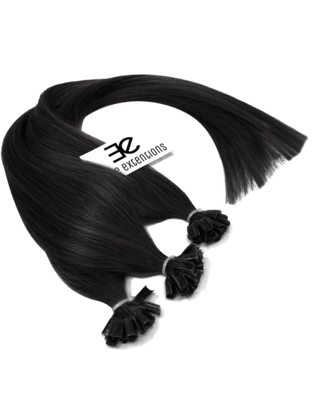 Extension cheratina capelli lisci 50 cm - nero
