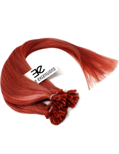Extension cheratina capelli lisci 50 cm - rosso