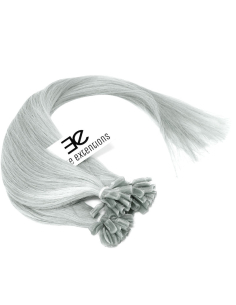 Extension cheratina capelli lisci 50 cm - grigio argento