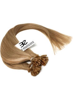 Extensions à chaud blond doré cheveux raides 50 cm 0.85 Gr