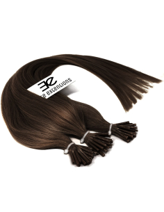 Extension a freddo capelli lisci 50 cm - cioccolato