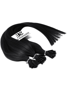 Extension a freddo capelli lisci 50 cm - nero