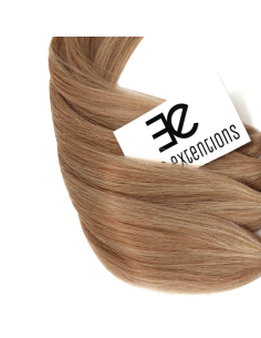 Extension a freddo capelli lisci 63 cm - biondo dorato con mèches biondo chiaro
