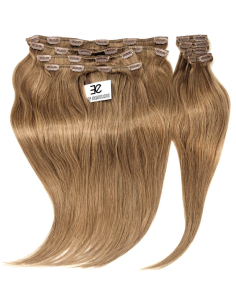 Extension clip volume LUXE 180 g capelli lisci veri 63 cm - biondo dorato