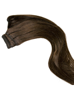 Tessitura capelli veri lisci 50 cm - castano nocciola