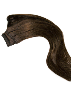 Tessitura capelli veri lisci 50 cm - castano
