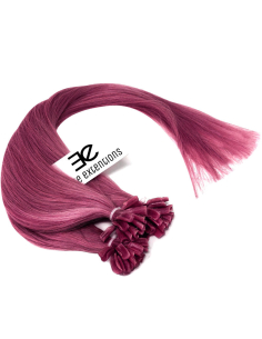 Extensions à chaud violettes cheveux raides 50 cm 0.85 Gr