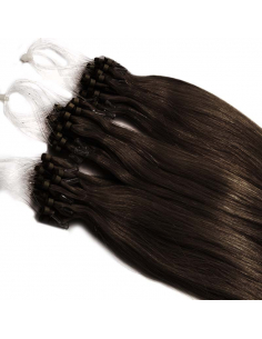 Extension microring capelli lisci 71 cm - castano scuro