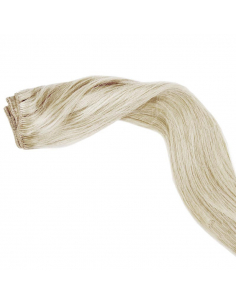 Tessitura capelli veri lisci 63 cm - biondo polare