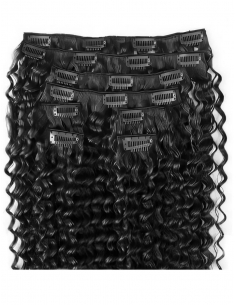 Extension clip capelli ricci 53 cm - nero