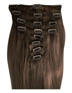 Extension clip capelli lisci 53 cm - castano nocciola